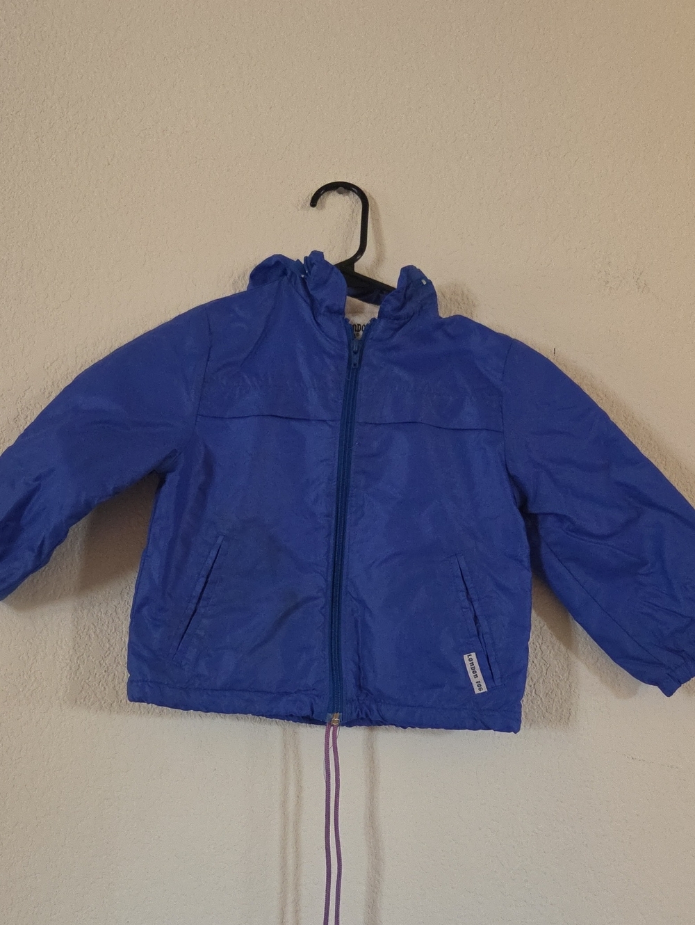 London Fog Kids Royal Blue Hooded Rain Jacket